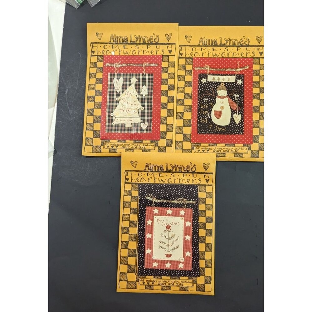 Alma Lynne's homespun heart warmers  craft‎ kit   Christmas snowman